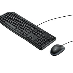 Logitech MK120 Wired Keyboard & Mouse Combo - 920-002562 - Black, USB, Full-size, US Layout — Buy in Cyprus with Fast Delivery