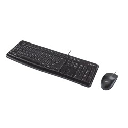 Logitech MK120 Wired Keyboard & Mouse Combo - 920-002562 - Black, USB, Full-size, US Layout — Buy in Cyprus with Fast Delivery