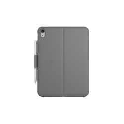 Logitech Slim Folio Keyboard Case - 920-011423 - Oxford Grey, German QWERTZ, Bluetooth, for iPad (10th gen)