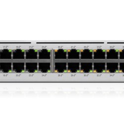 Ubiquiti UniFi USW-PRO-48-POE - 48-Port Gigabit Switch, 40 PoE+ Ports, 600W Budget, 4x10G SFP+, Silver, 1U
