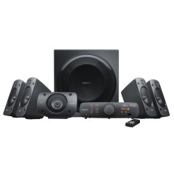 Logitech Z906 - 980-000468 - 5.1 THX Certified Powered Surround Speaker System, Black, 500W RMS