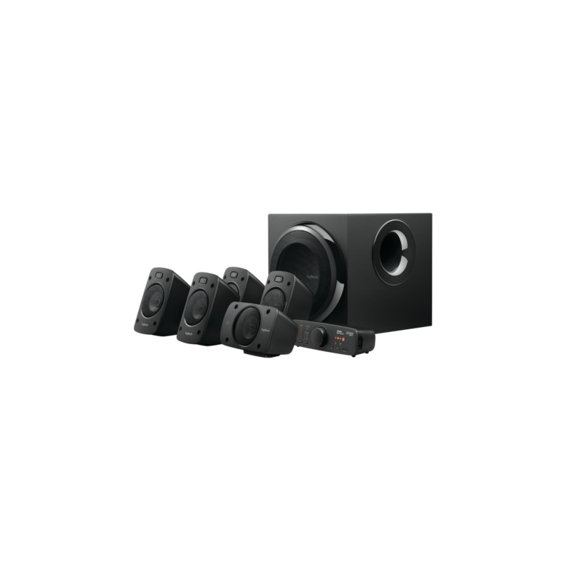 Logitech Z906 - 980-000468 - 5.1 THX Certified Powered Surround Speaker System, Black, 500W RMS