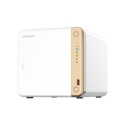 QNAP TS-462-4G - 4-Bay NAS, White | Intel Celeron N4505 2.0–2.9GHz, 4GB DDR4, 2x M.2, 2.5GbE