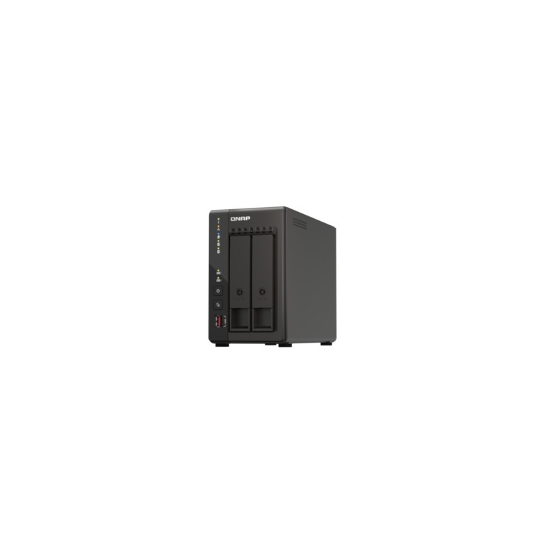 QNAP TS-253E-8G NAS Server - 2-Bay, Intel Celeron J6412 2.0/2.6GHz, 8GB RAM, Dual 2.5GbE, HDMI (Black)