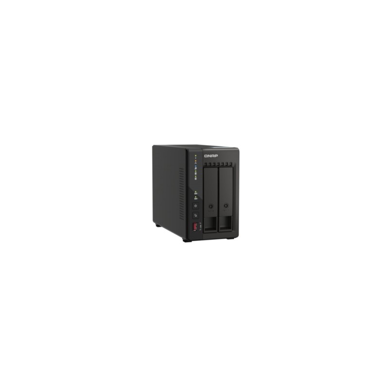 QNAP TS-253E-8G NAS Server - 2-Bay, Intel Celeron J6412 2.0/2.6GHz, 8GB RAM, Dual 2.5GbE, HDMI (Black)