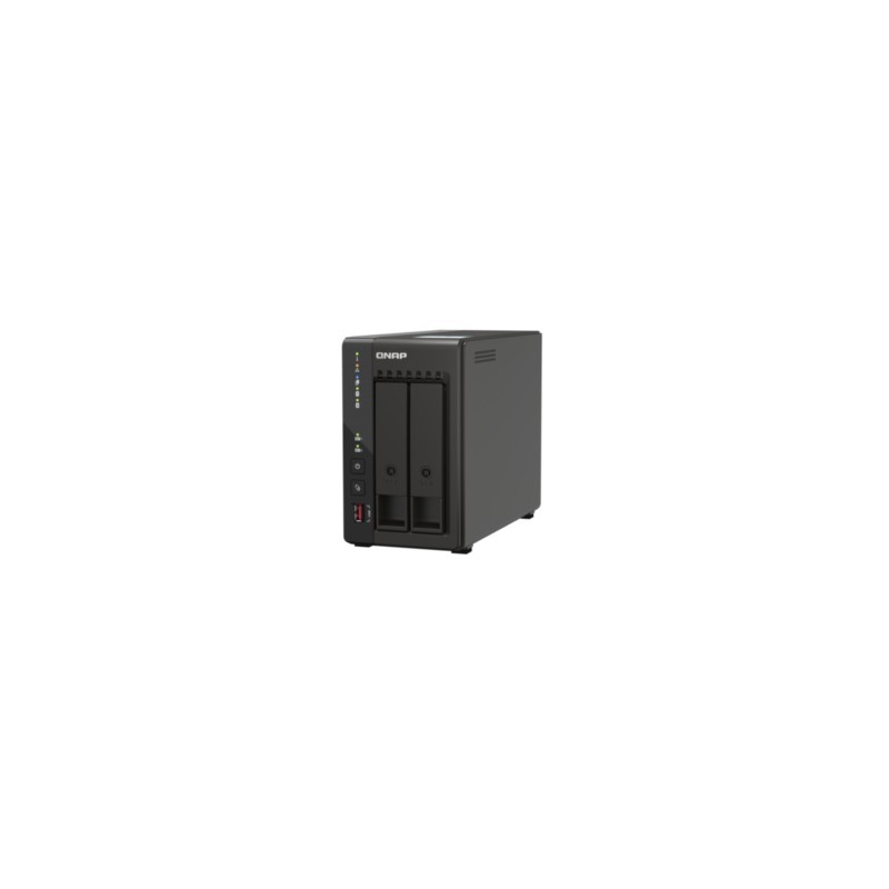 QNAP TS-253E-8G NAS Server - 2-Bay, Intel Celeron J6412 2.0/2.6GHz, 8GB RAM, Dual 2.5GbE, HDMI (Black)