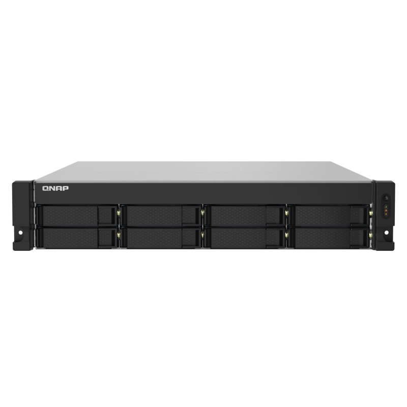 QNAP TS-832PXU-RP NAS 8-Bay Rackmount - Black | Annapurna AL324 1.7GHz, 4GB DDR4, Dual PSU, 10GbE (SFP+)