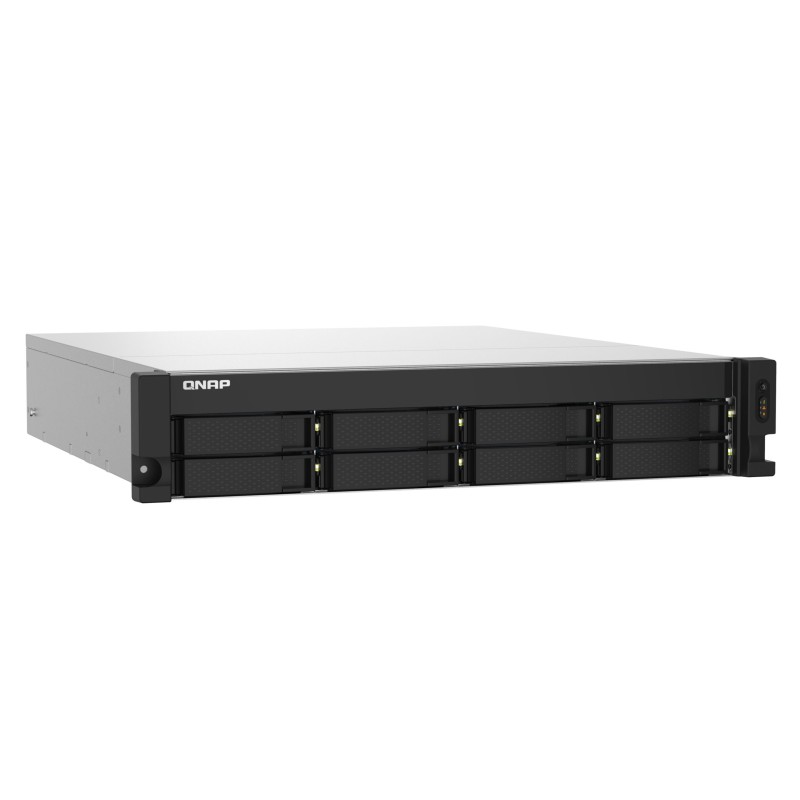 QNAP TS-832PXU-RP NAS 8-Bay Rackmount - Black | Annapurna AL324 1.7GHz, 4GB DDR4, Dual PSU, 10GbE (SFP+)