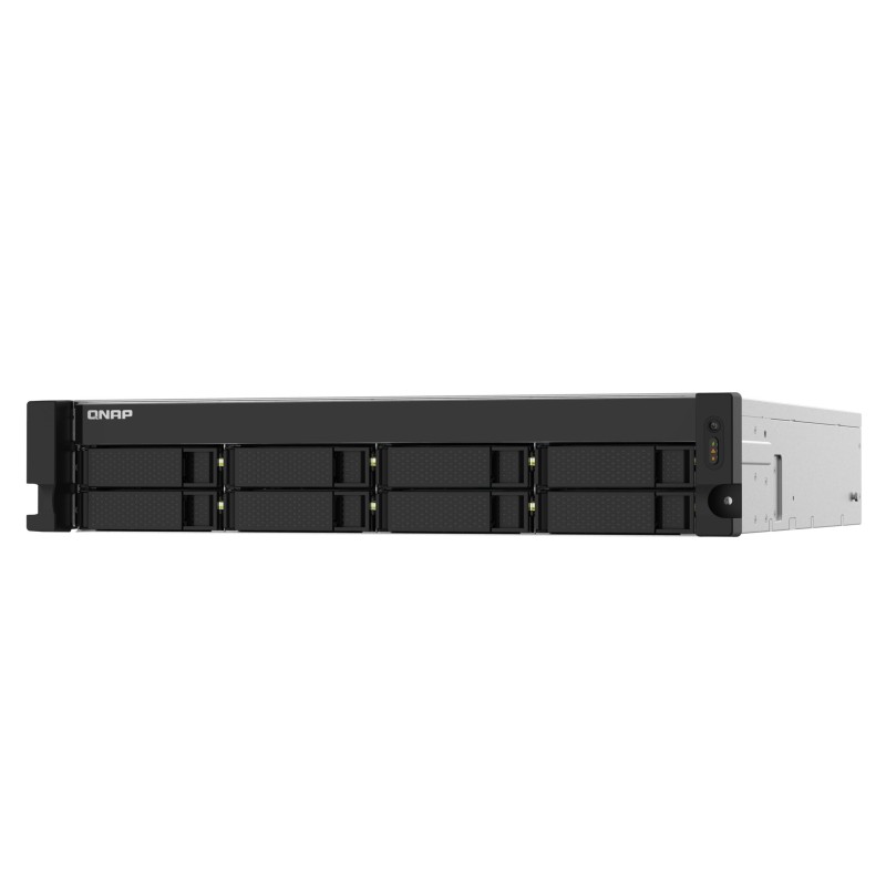 QNAP TS-832PXU-RP NAS 8-Bay Rackmount - Black | Annapurna AL324 1.7GHz, 4GB DDR4, Dual PSU, 10GbE (SFP+)
