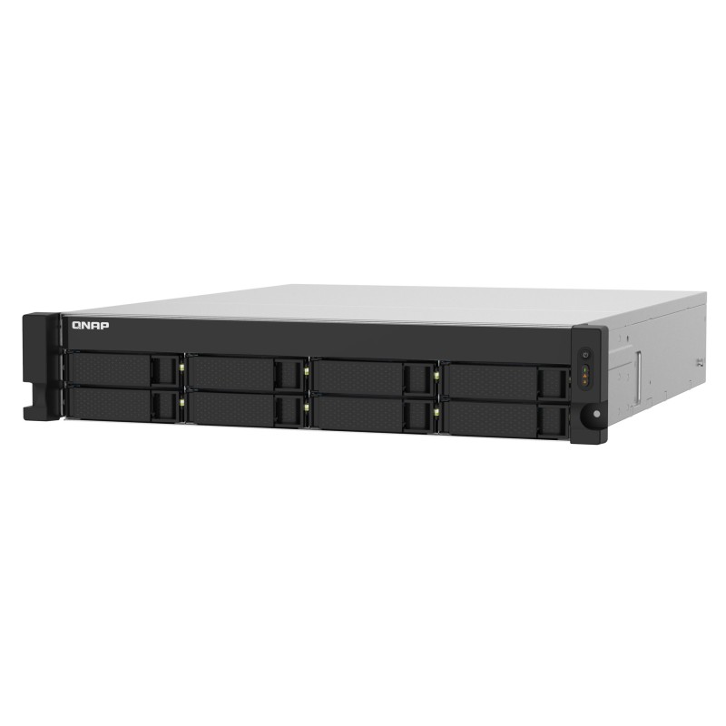 QNAP TS-832PXU-RP NAS 8-Bay Rackmount - Black | Annapurna AL324 1.7GHz, 4GB DDR4, Dual PSU, 10GbE (SFP+)