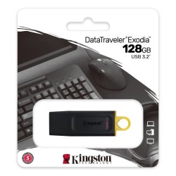 Kingston DataTraveler Exodia DTX - 128GB USB 3.2 Gen 1 Flash Drive - Black/Yellow — Buy in Cyprus with Fast Delivery