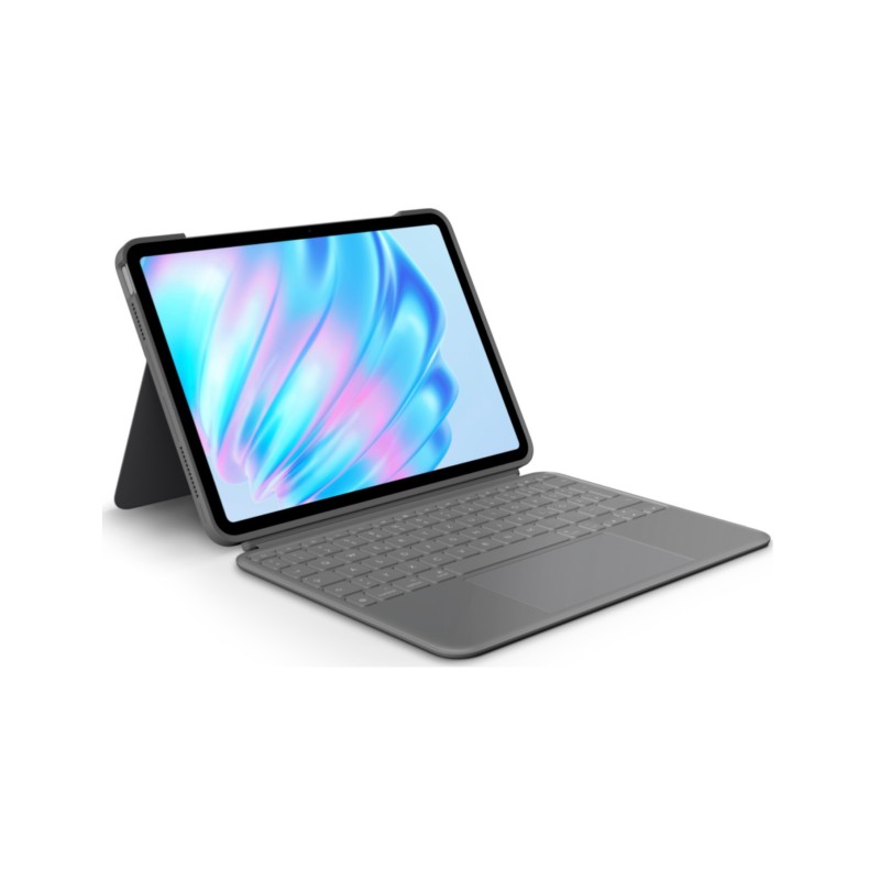 Logitech Combo Touch - 920-012629 - Oxford Grey backlit keyboard case with trackpad for iPad Air 11 (M2)