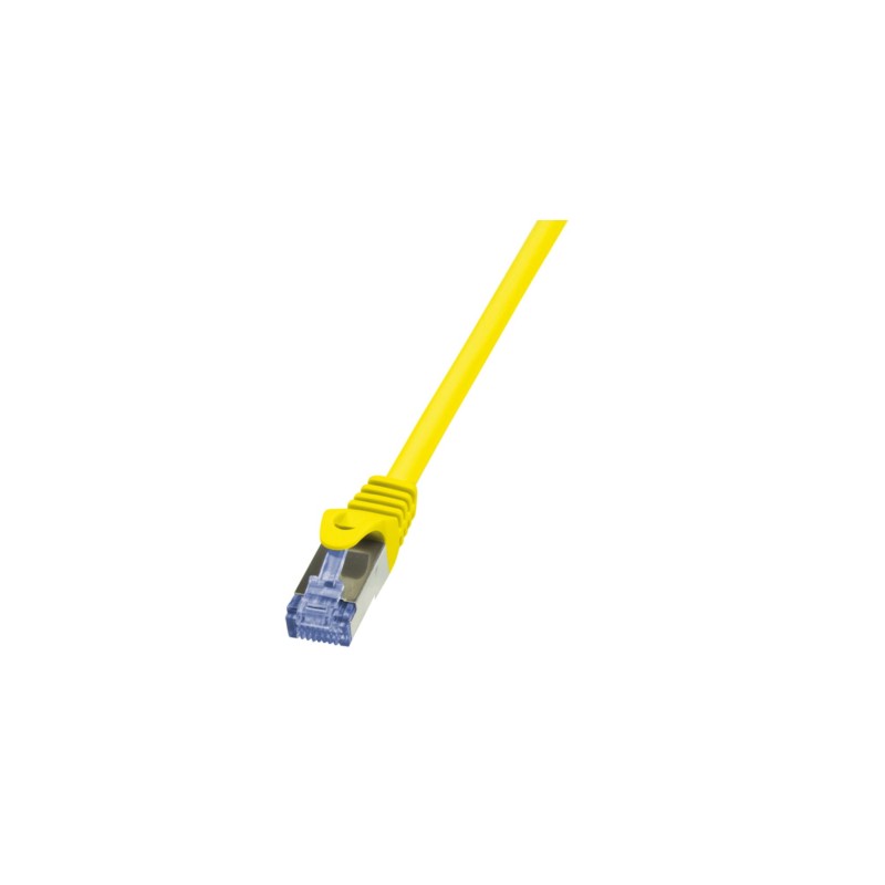 LogiLink Cat6A RJ45 Patch Cable - CQ3037S - 1m Yellow, S/FTP, LSZH, 10G — Buy in Cyprus with Fast Delivery