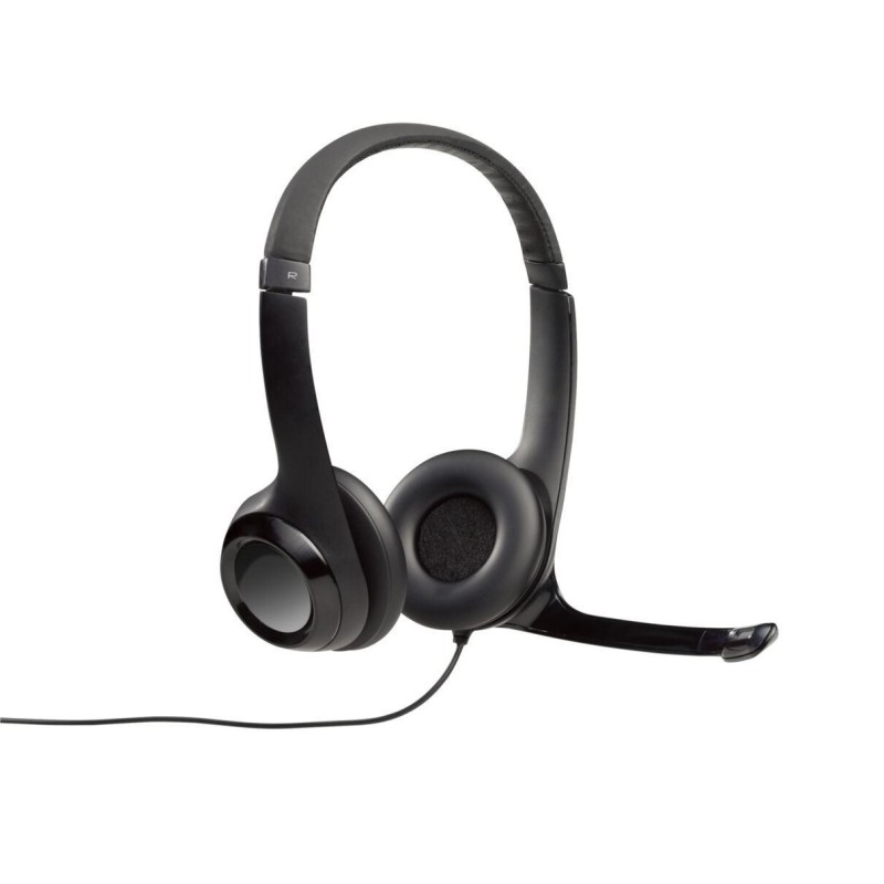 Logitech H390 - 981-000406 - USB-A Wired On-Ear Headset, Black, Noise-Cancelling Boom Mic — Buy in Cyprus with Fast Delivery