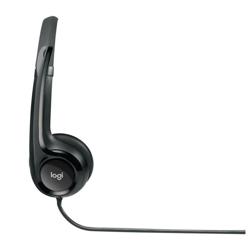 Logitech H390 - 981-000406 - USB-A Wired On-Ear Headset, Black, Noise-Cancelling Boom Mic — Buy in Cyprus with Fast Delivery