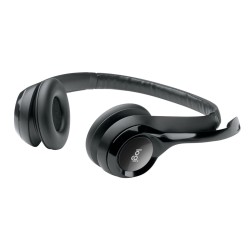 Logitech H390 - 981-000406 - USB-A Wired On-Ear Headset, Black, Noise-Cancelling Boom Mic — Buy in Cyprus with Fast Delivery