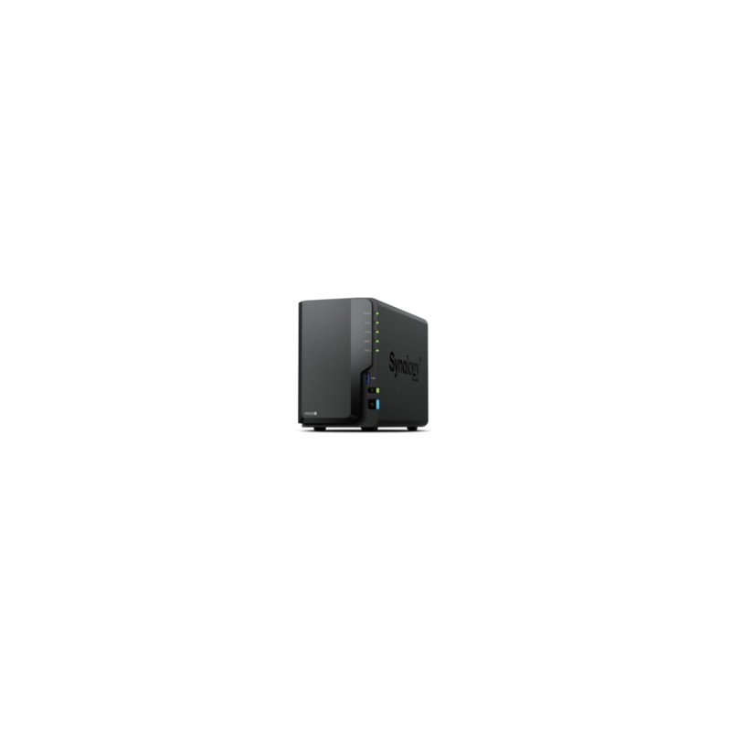 Synology DiskStation DS225+ - 2-Bay NAS (Black) - Intel Celeron J4125 2.0–2.7GHz, 2GB DDR4 (expandable)