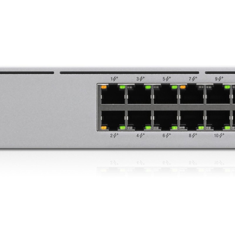 Ubiquiti UniFi Switch Pro 24-POE - USW-PRO-24-POE - 24x Gigabit, 2x 10G SFP+, PoE+/PoE++, 1.3" Touchscreen
