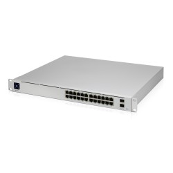 Ubiquiti UniFi Switch Pro 24-POE - USW-PRO-24-POE - 24x Gigabit, 2x 10G SFP+, PoE+/PoE++, 1.3" Touchscreen