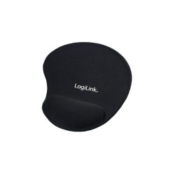 LogiLink Gel Mouse Pad - Silicone Gel Wrist Rest - Black, Non-Slip Base — Buy in Cyprus with Fast Delivery