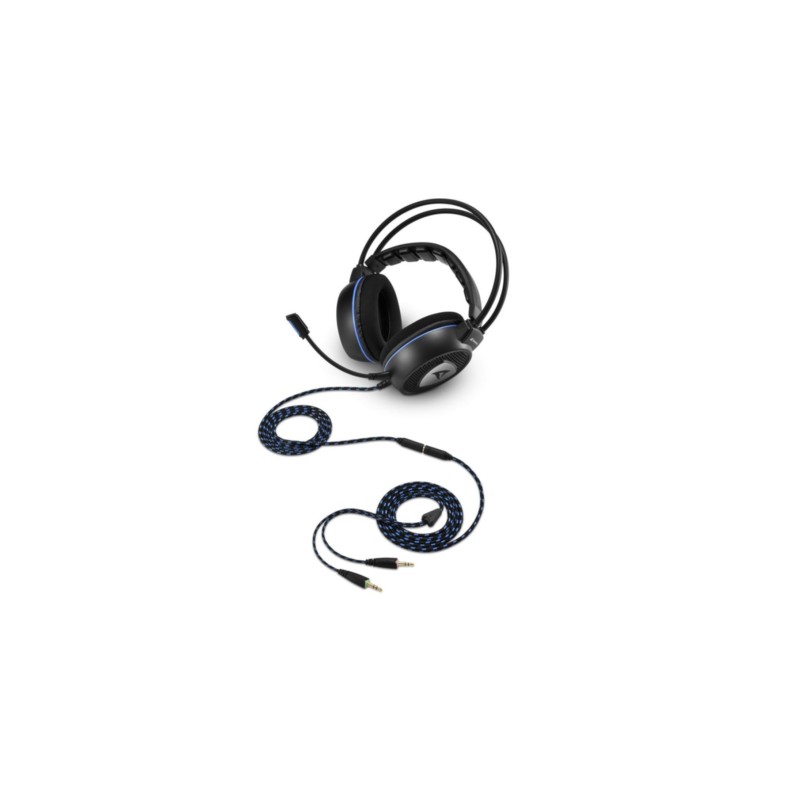 Sharkoon Skiller SGH10 - Lightweight Over-Ear Gaming Headset - Fabric Ear Pads, 3.5mm, Stereo, Built-in Mic