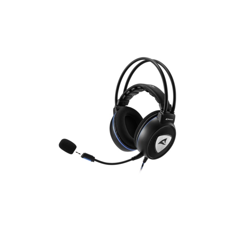 Sharkoon Skiller SGH10 - Lightweight Over-Ear Gaming Headset - Fabric Ear Pads, 3.5mm, Stereo, Built-in Mic