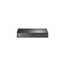 TP-Link TL-SF1009P - 9-Port Fast Ethernet Unmanaged Switch, 8x PoE+ Ports, 65W Budget, Black