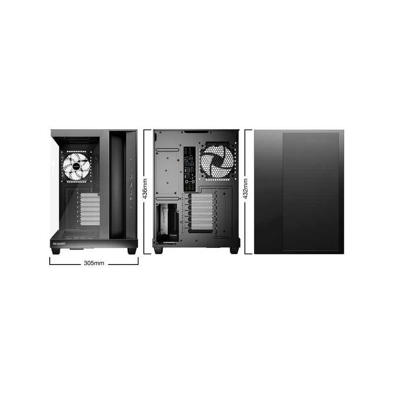 Light Base 500 LX Black, tower case — Buy in Cyprus with Fast Delivery