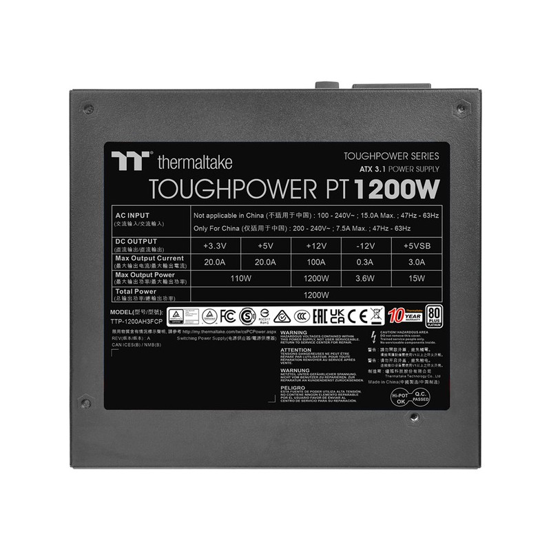Toughpower PT 1200W, PC power supply — Buy in Cyprus with Fast Delivery
