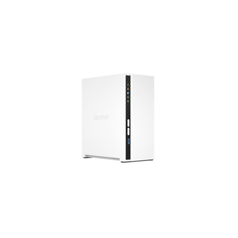 QNAP TS-233 - 2-Bay NAS - White, 2GB RAM, Cortex-A55 2.0GHz, 1x1GbE, USB 3.0, QTS 5.0 — Buy in Cyprus with Fast Delivery