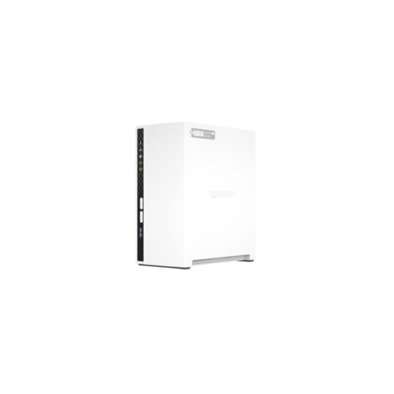 QNAP TS-233 - 2-Bay NAS - White, 2GB RAM, Cortex-A55 2.0GHz, 1x1GbE, USB 3.0, QTS 5.0 — Buy in Cyprus with Fast Delivery