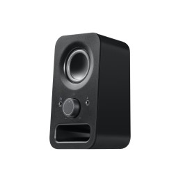 Logitech Z150 Speakers - 980-000814 - Compact 2.0 PC Speakers, 3W RMS, Black (3.5mm, AC Powered)