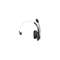 LogiLink Bluetooth Mono Headset - BT0059 - Black, On-ear, Boom Mic, Charging Stand, Bluetooth 5.0