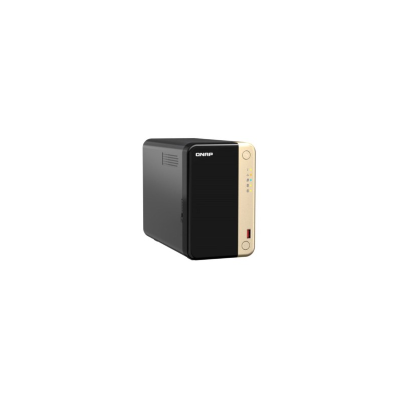 QNAP TS-264 - 2-Bay NAS - Intel Celeron N5105/N5095 4-Core up to 2.9GHz, 8GB RAM, Dual 2.5GbE, Dual M.2 NVMe, 4K HDMI