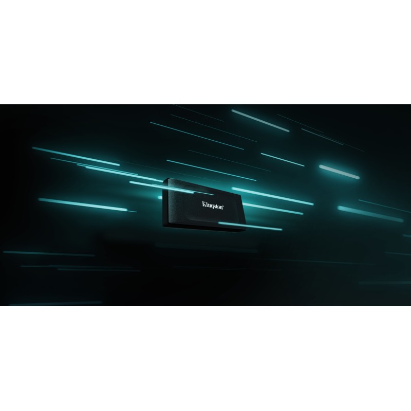 Kingston XS1000 Portable SSD - 2TB, USB-C/USB-A, up to 1,050MB/s, Black/Red — Buy in Cyprus with Fast Delivery