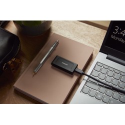 Kingston XS1000 Portable SSD - 2TB, USB-C/USB-A, up to 1,050MB/s, Black/Red — Buy in Cyprus with Fast Delivery