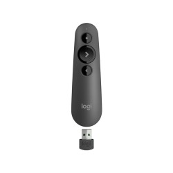 Logitech Wireless Laser Presenter R500s - 910-005843 - Graphite, 20 m Range, Red Laser, 3 Buttons