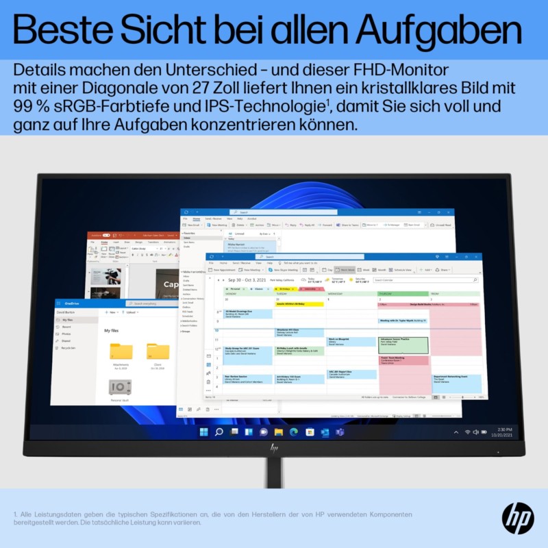 HP E27 G5 Monitor - 6N4E2AA ABB - 27inch FHD IPS, 75Hz, 5ms, HDMI/DisplayPort, USB — Buy in Cyprus with Fast Delivery