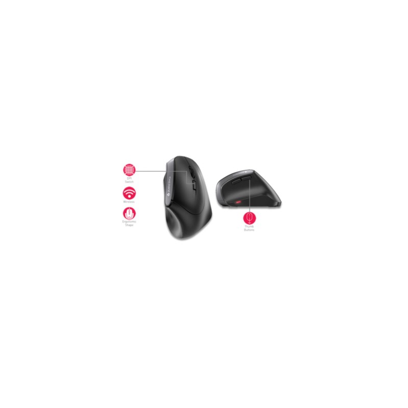 CHERRY MW 4500 Wireless Ergonomic Right-Hand Mouse - JW-4500 - Black, 1200 DPI, 6 Buttons — Buy in Cyprus with Fast Delivery