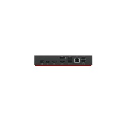 Lenovo ThinkPad Docking Station - 40AY0090EU - USB-C Dock, HDMI + 2×DisplayPort, 3×USB-A, 1×USB-C, Gigabit Ethernet, Black