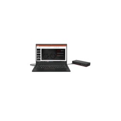 Lenovo ThinkPad Docking Station - 40AY0090EU - USB-C Dock, HDMI + 2×DisplayPort, 3×USB-A, 1×USB-C, Gigabit Ethernet, Black