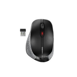 Cherry MW 8C ERGO - JW-8600 - Ergonomic Right-Hand Wireless Mouse, Black/Grey, 3000 DPI, 2.4GHz & Bluetooth, USB-C Rechargeable