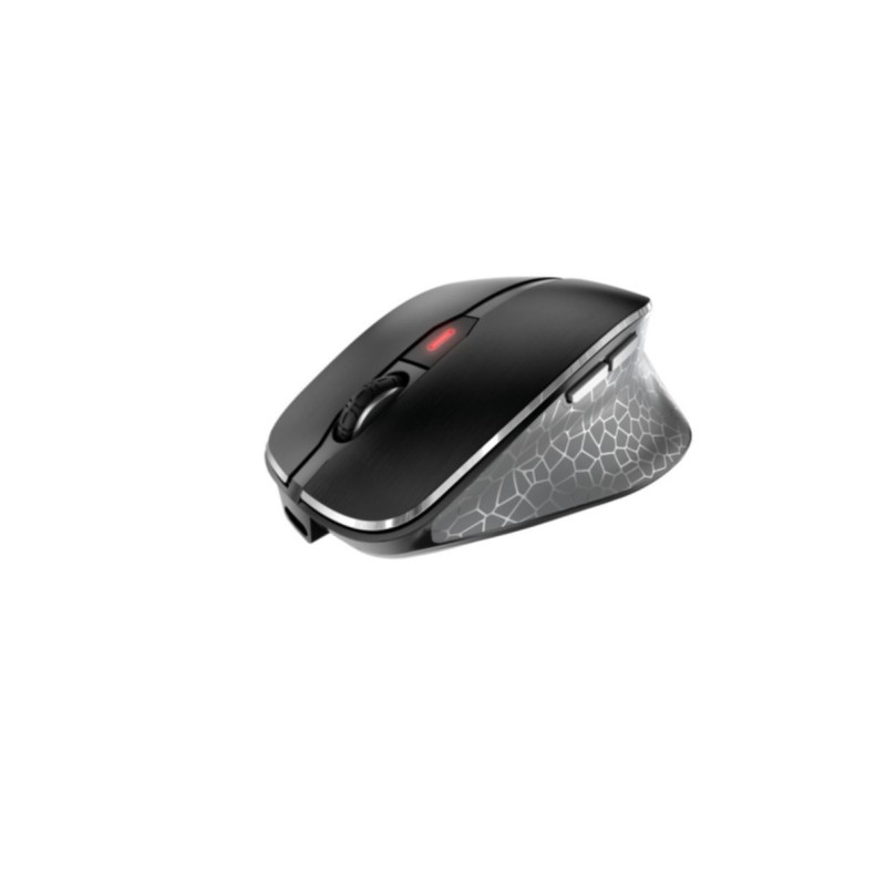 Cherry MW 8C ERGO - JW-8600 - Ergonomic Right-Hand Wireless Mouse, Black/Grey, 3000 DPI, 2.4GHz & Bluetooth, USB-C Rechargeable