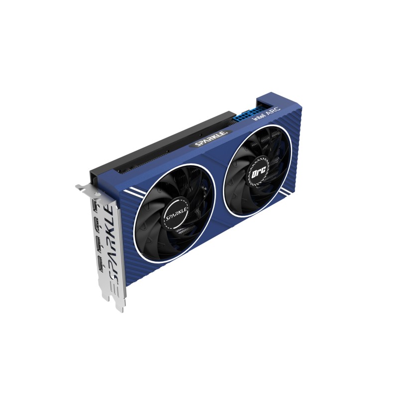 Sparkle Intel Arc A580 OC - A580 - Black/Blue/Silver, 8GB GDDR6, 2000 MHz, PCIe 4.0, 7680x4320