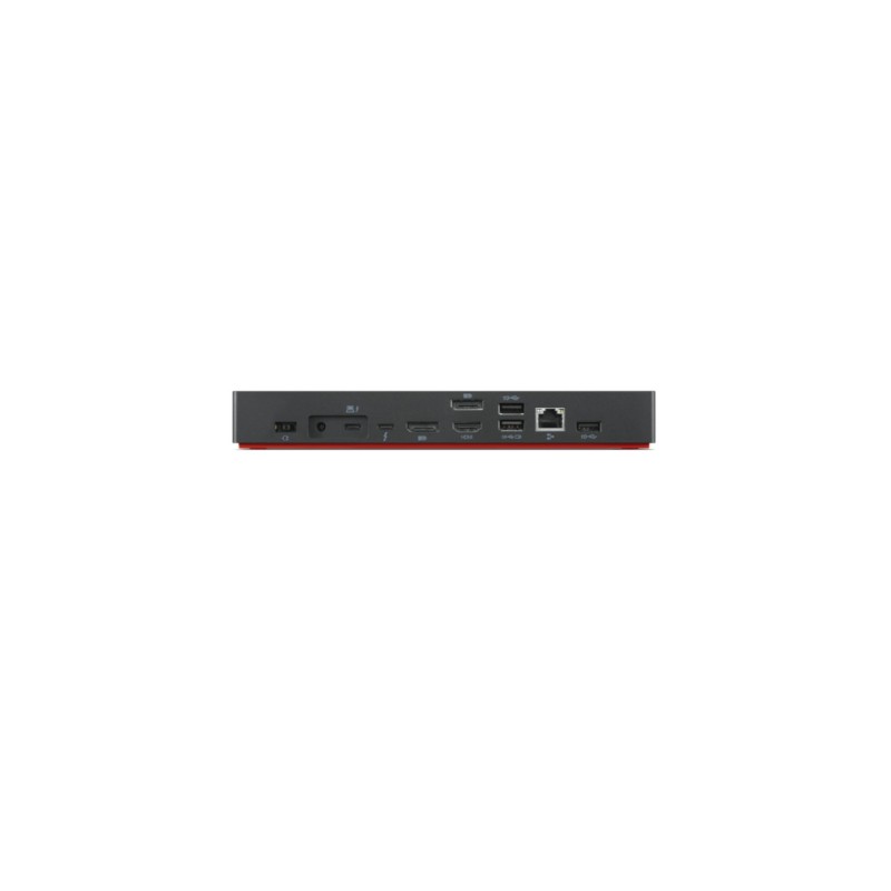 Lenovo ThinkPad Thunderbolt 4 Dock - 40B00300EU - HDMI 2.1, 2×DP1.4, TB4, 300W PSU, Black/Red
