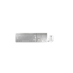 Cherry Wireless Keyboard & Mouse Combo - JD-9100DE-1 - Slim Silver, German QWERTZ, RF + Bluetooth