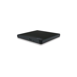 Slim External DVD Writer - HLDS GP57EB40 - Black, USB, M-DISC Support, Windows/Mac Compatible
