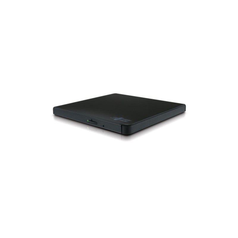 Slim External DVD Writer - HLDS GP57EB40 - Black, USB, M-DISC Support, Windows/Mac Compatible