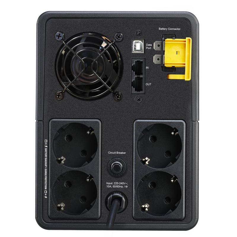 APC Back-UPS BX2200MI-GR - Line-Interactive UPS 2.2 kVA / 1200 W, 4x Schuko outlets, Black — Buy in Cyprus with Fast Delivery