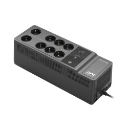 APC Back-UPS BE850G2-GR - 850VA / 520W UPS, 8× Schuko Outlets, 2 USB, Hot-Swap Battery, Black, 230V
